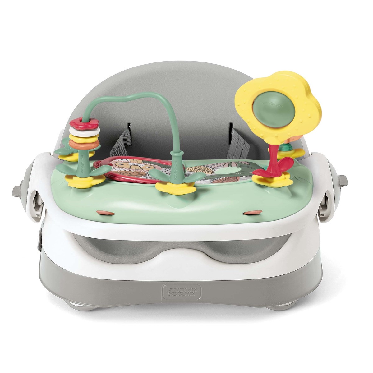 Bud 2-In-1 Booster Seat With Activity Tray - Pebble Grey