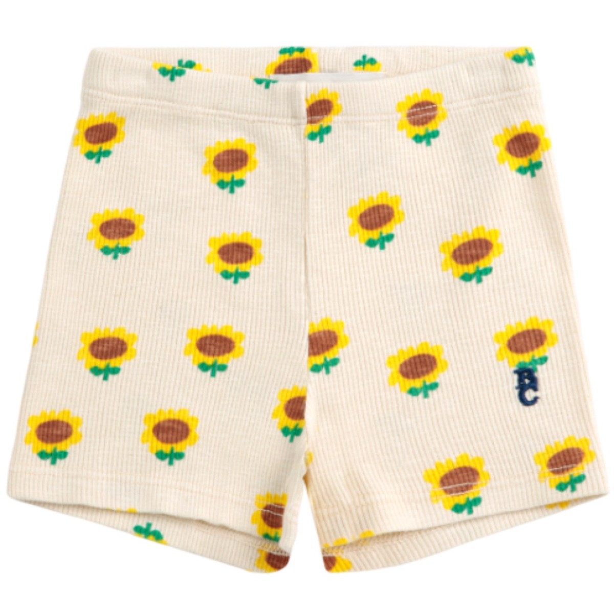 Bobo Choses Beige Sunflower All Over Short Leggings