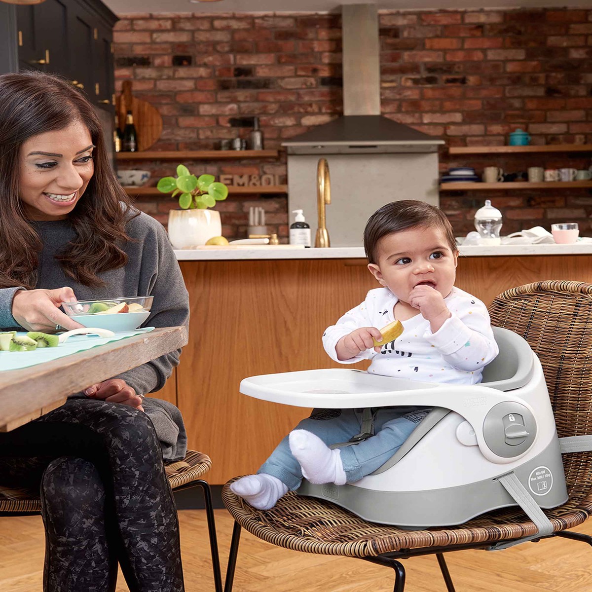 Bud 2-In-1 Booster Seat - Pebble Grey