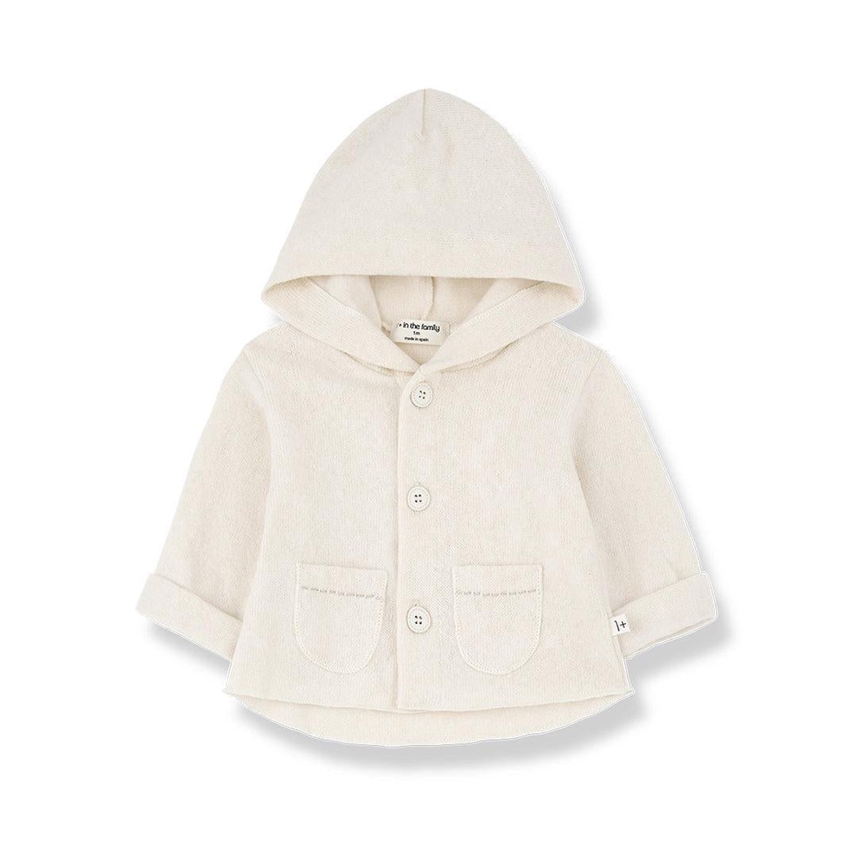 1 In The Family Fred Recycled Extra Soft Plain Fleece - Ecru