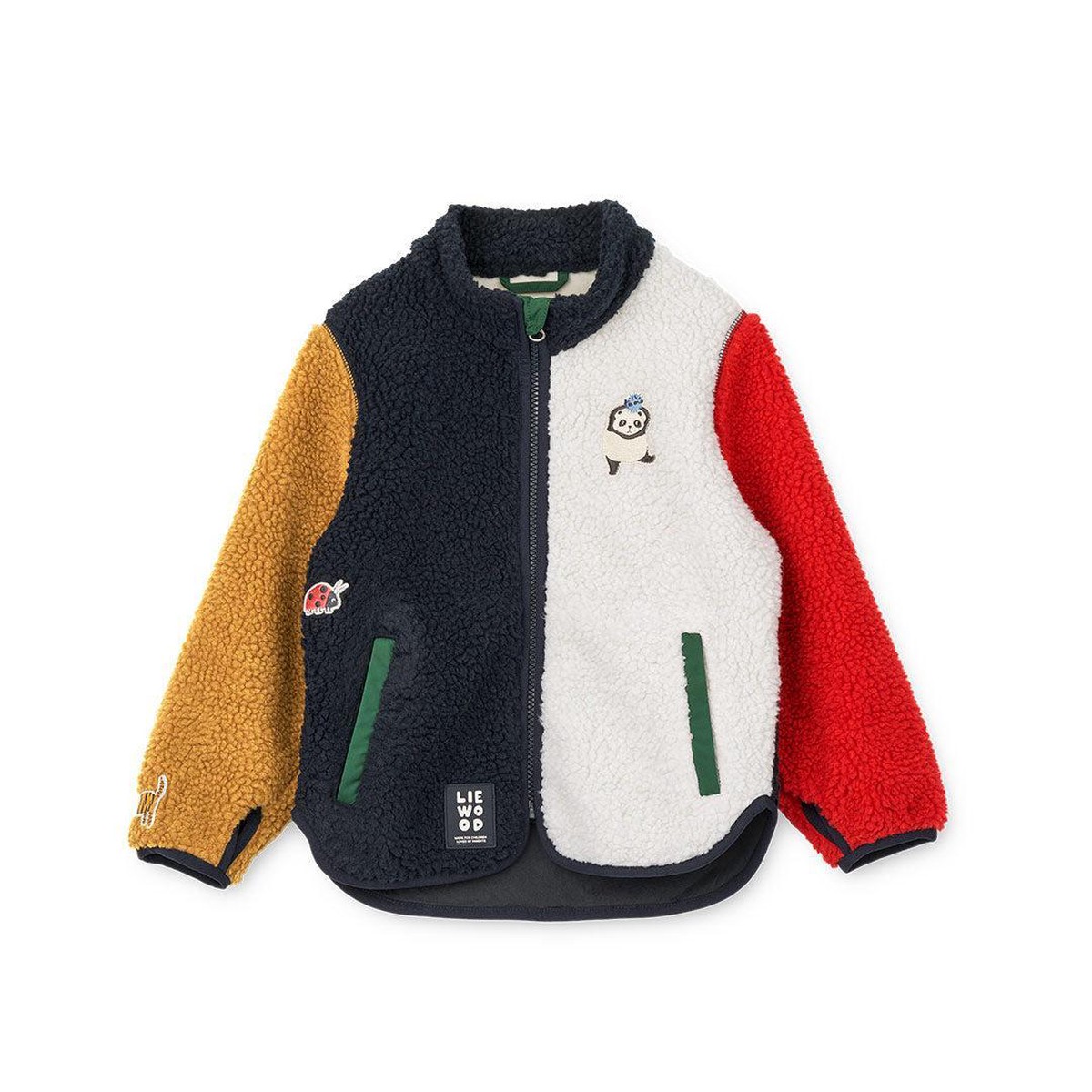 Liewood Nolan Pile Jacket - Around The World Multi Mix